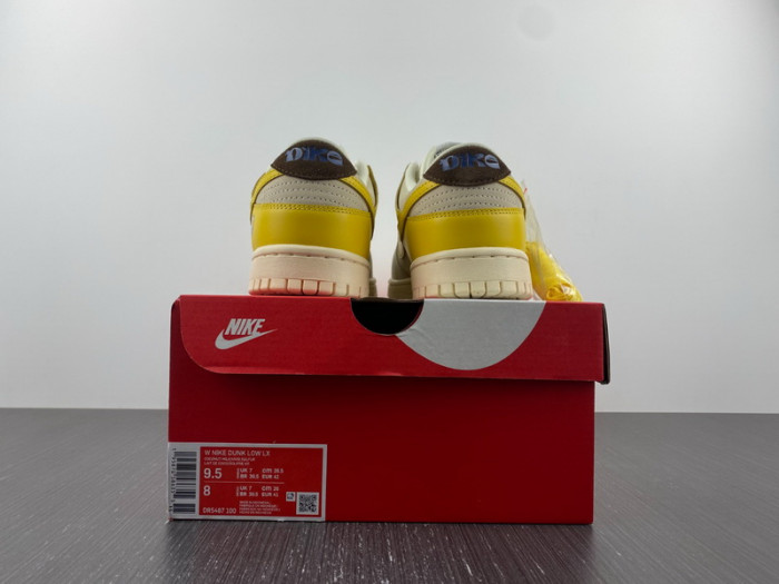 nike dunk low lx banana dr5487-100