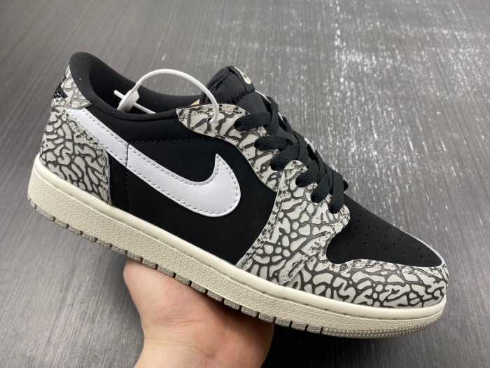 air jordan 1 low og "black cement" cz0790-001