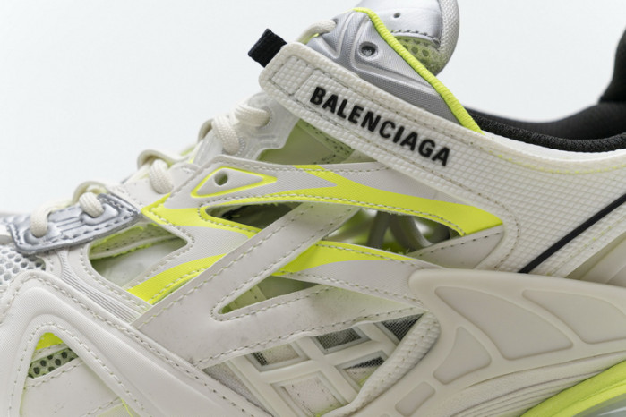 blenciaga Track 2 Sneaker White Fluo Yellow 568515 W2ON3 9073 B