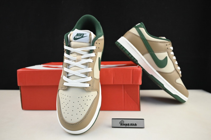 nike dunk low tan green fb7160-231