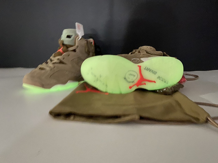 travis scott air jordan 6 british khaki dh0690-200