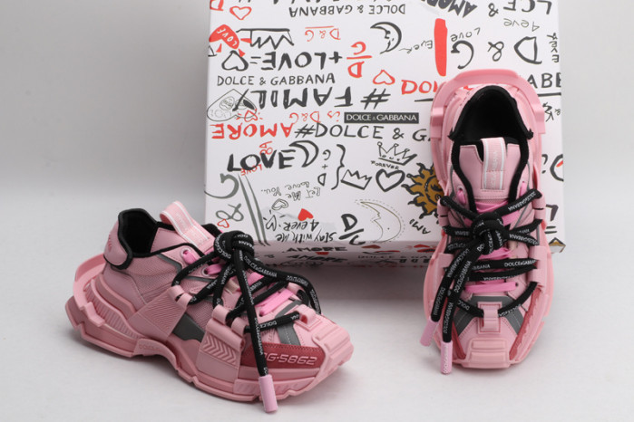 mixed-material space sneakers