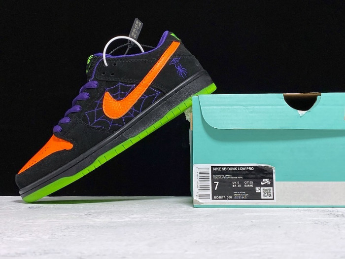 nike sb dunk low night of mischief halloween shoes bq6817-006
