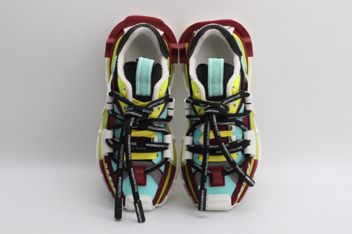 mixed-material space sneakers