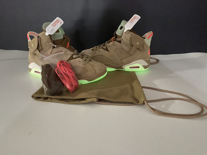 travis scott air jordan 6 british khaki dh0690-200