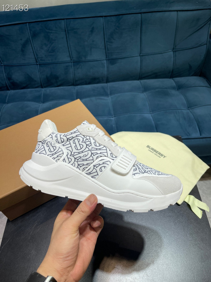 Bur*berry Vintage Check, Leather and Mesh Sneakers