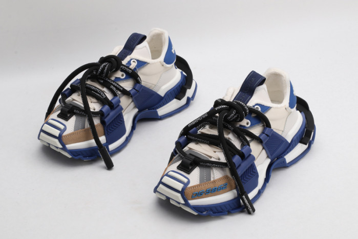 mixed-material space sneakers