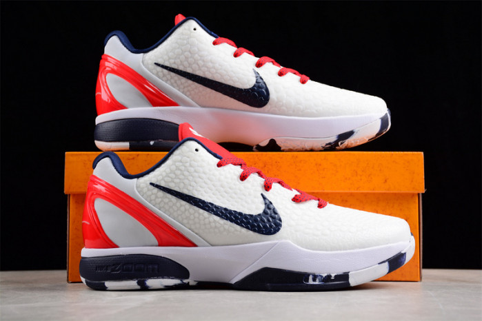 nike kobe 6 protro "team usa" pe home white cw2190-146
