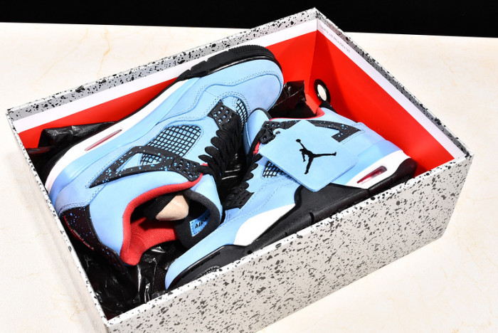 air jordan 4 retro "travis scott - cactus jack" - 308497 406