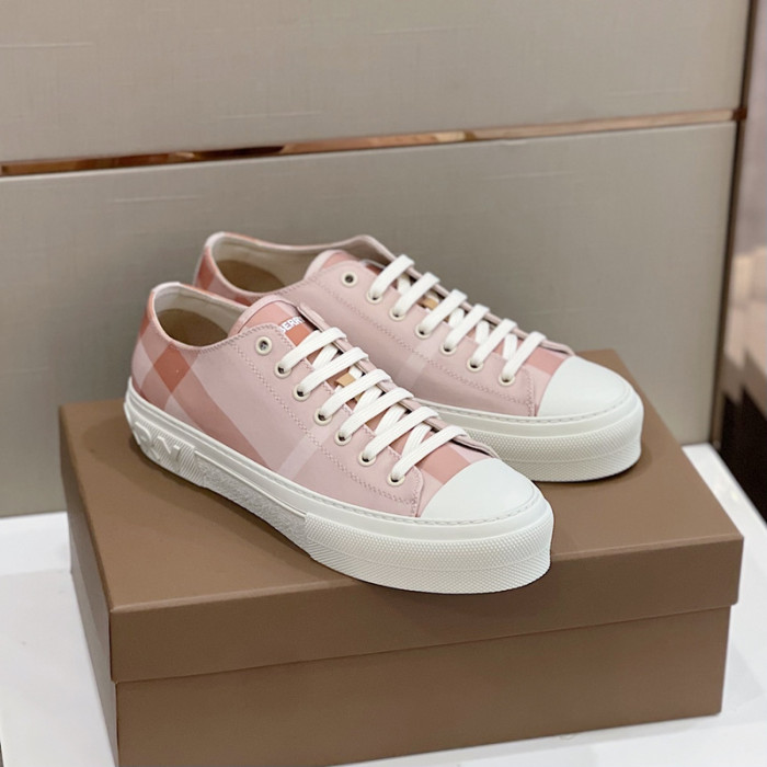 Bur*berry Vintage Check Cotton Sneakers