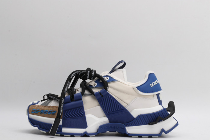 mixed-material space sneakers