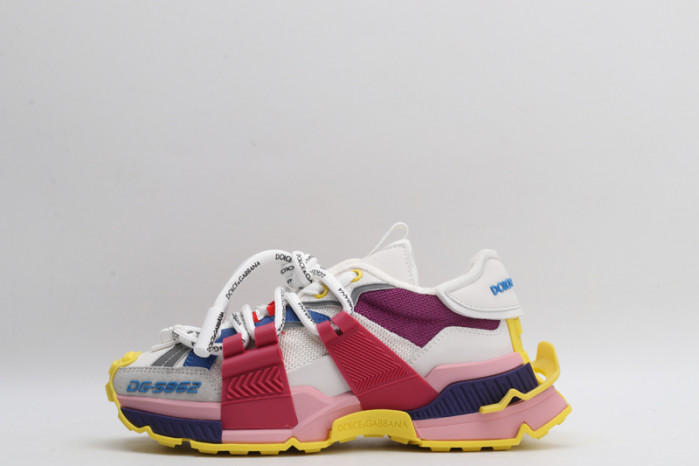 mixed-material space sneakers