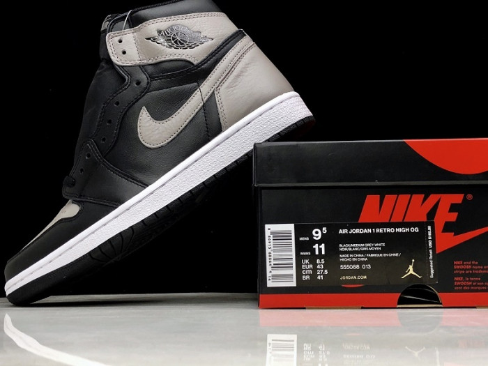 air jordan 1 retro high og "shadow" 555088-013
