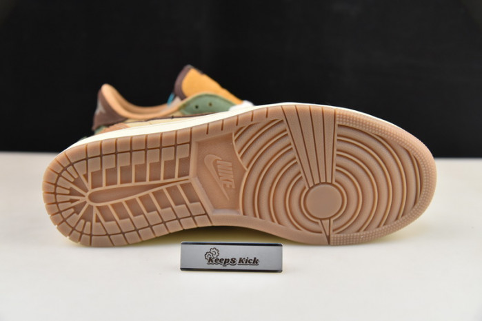 zion williamson x air jordan 1 low og “voodoo” dz7292-200