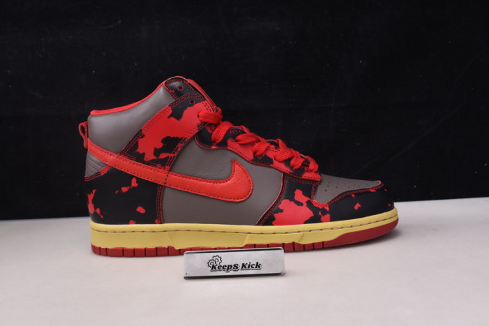 nike dunk high 1985 red acid wash dd9404-600